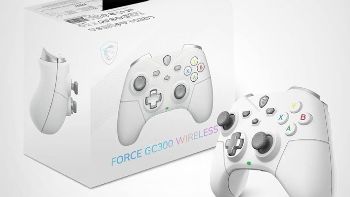 MSI Force GC300 wireless controller and retail box.