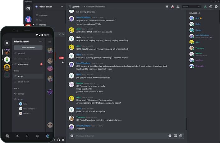 discord interface