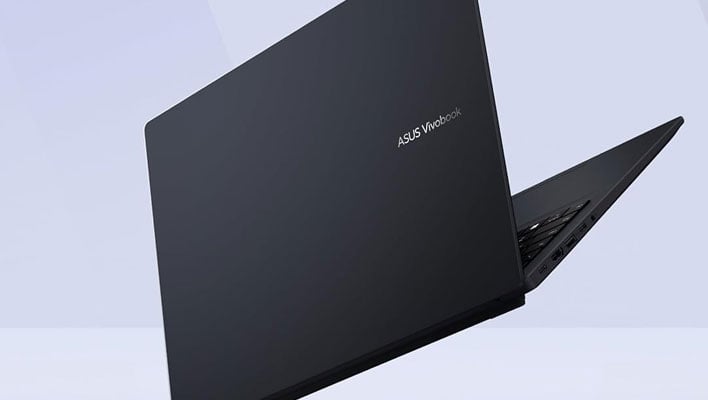 ASUS Vivobook 16 (rear angled render)