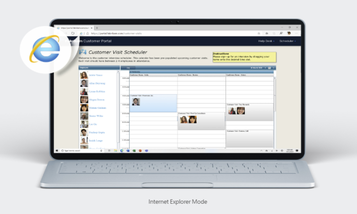 microsoft edge browser ie mode restricted body