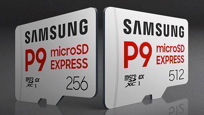 Samsung P9 Express cars on a reflective gray background.