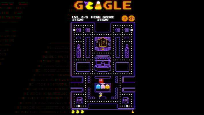 Pac-Man Turns 45 And Google Celebrates With A Playable Spooky Doodle Halloween Surprise