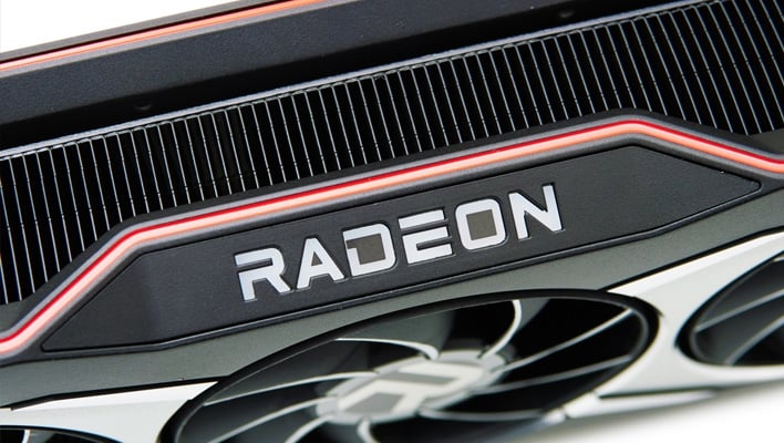 Top view of a Radeon RX 6900 XT.