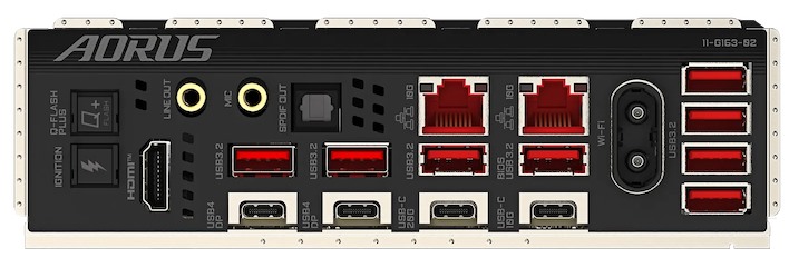 aorus xtreme rear io