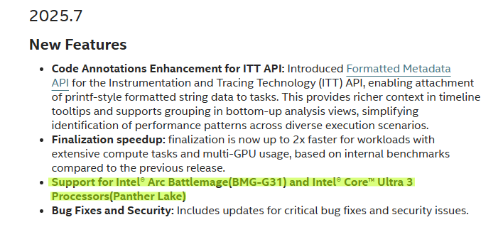 vtune profiler new features