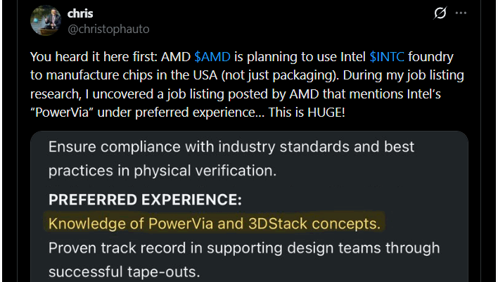 chris fraudulent tweet amd intel powervia