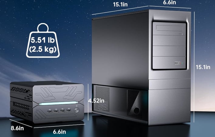 This Mini PC That Looks Like A Power Supply Packs 64GB Of DDR5 And An RTX 5060 Ti