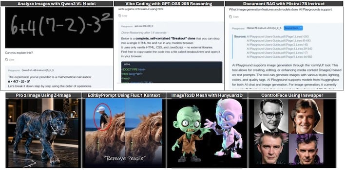 novo recurso do AI Playground 3