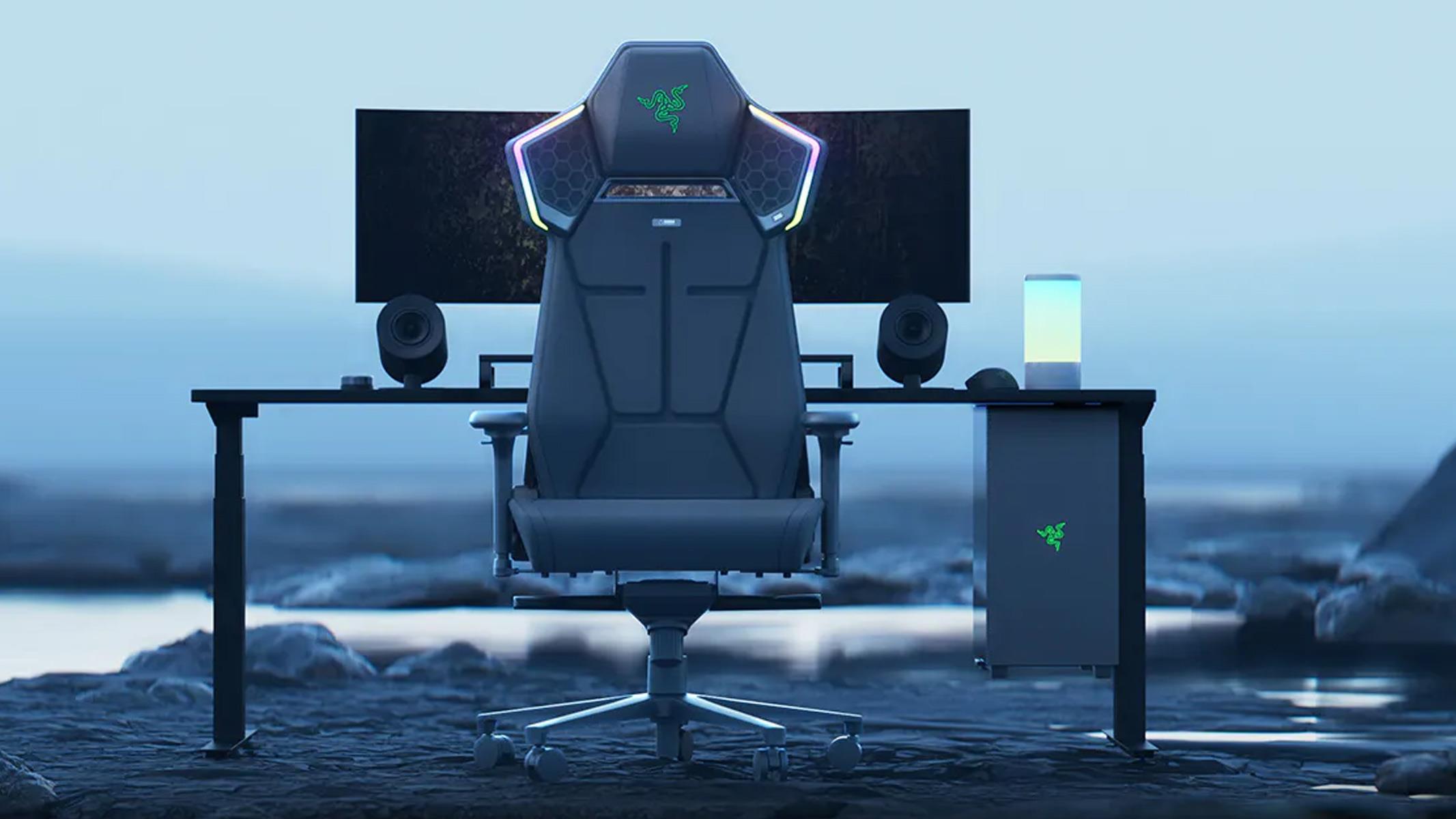Symino Gaming Chair, Computer Chair with Footrest, Headrest and Lumbar – LJ  Automotive, image size:2133x1200