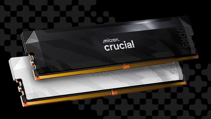 Micron Crucial DDR5 memory modules.