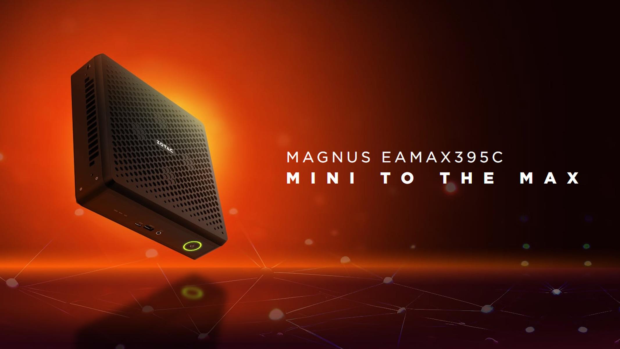 Zotac Unveils Magnus Mini PC With AMD Ryzen AI Max+ 395 And 128GB