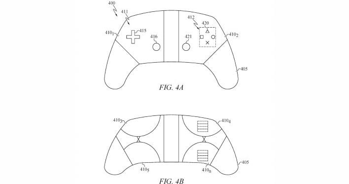 uspto 12533573 sony controller without physical buttonts patent figure 3