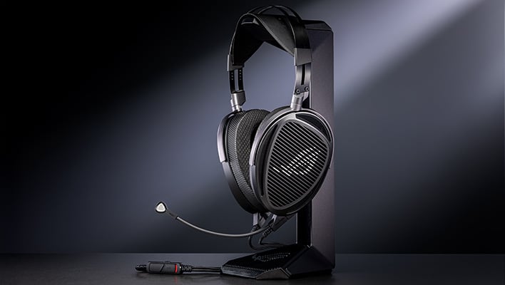 ASUS ROG Kithara on a stand.