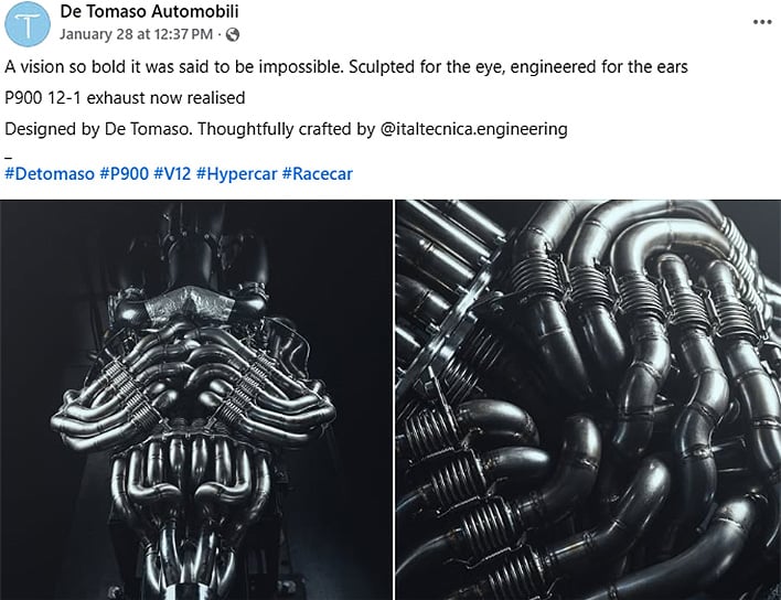 De Tomaso's $3M P900 Debuts A Beastly 6.2-Liter V12 That Looks Extraterrestrial