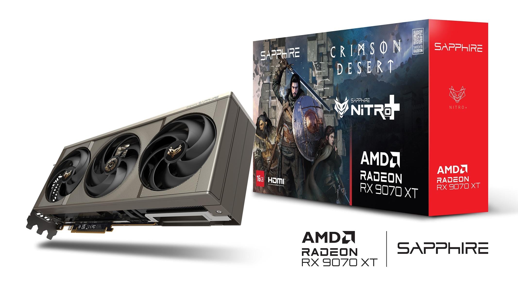Sapphire's Crimson Desert-Themed Custom Nitro+ Radeon RX 9070 XT