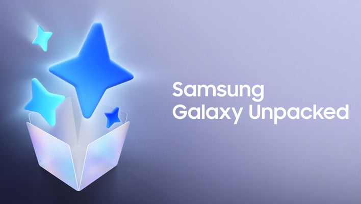 Samsung Galaxy Unpacked banner.