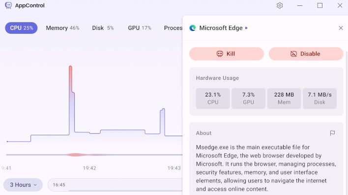 appcontrol screenshot