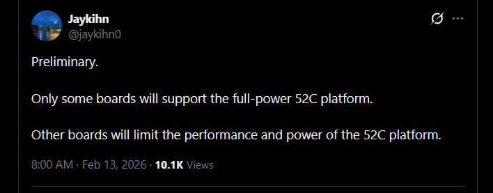 jaykihn tweet some motherboards support 52c