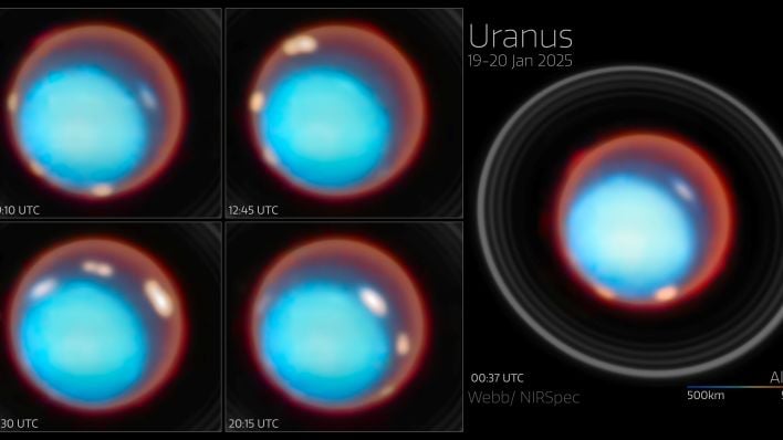Scientists Celebrate As Webb Creates First-Ever 3D Map Of Auroras On Uranus