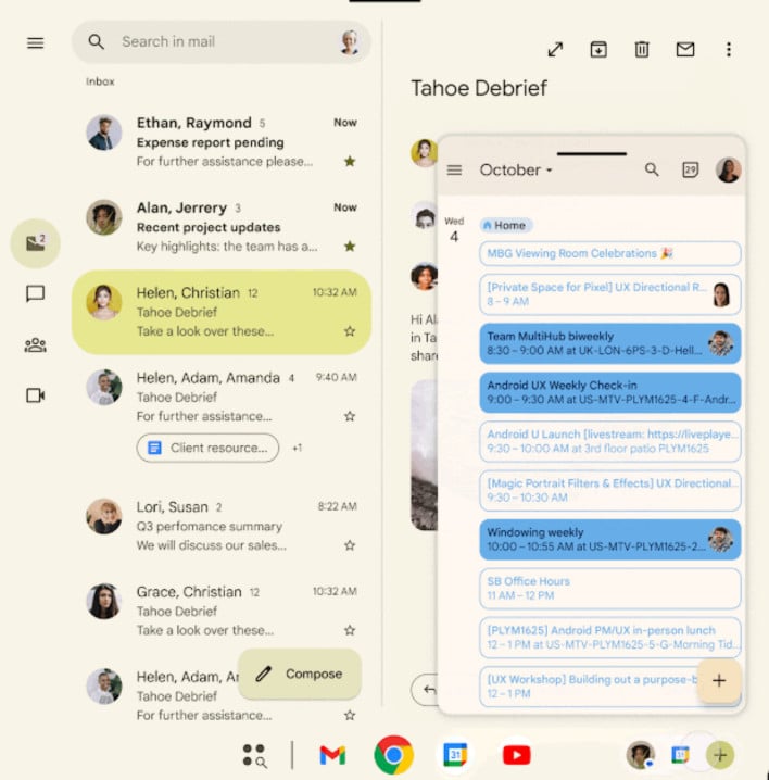 android bubble windows