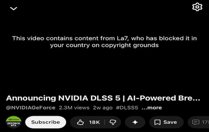 nvidia dlss 5 youtube copyright body