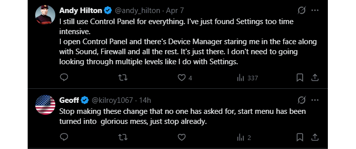 people complaining about windows 11
