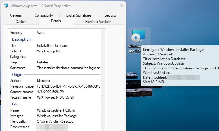 windows update malware body