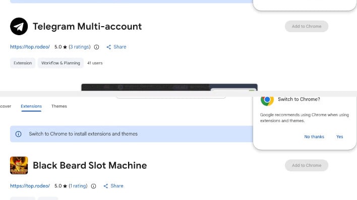 content 108chrome malware extensions
