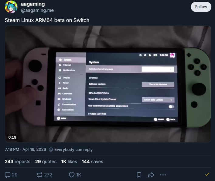 bsky switch arm64 linux