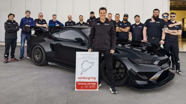 ford mustang gtd competition sets 6 40 nurburgring lap time