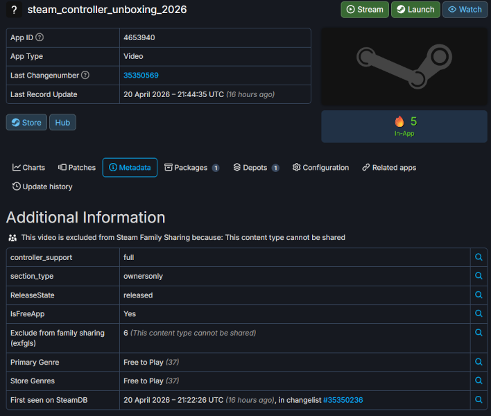 steamdblisting steamcontroller2 vid