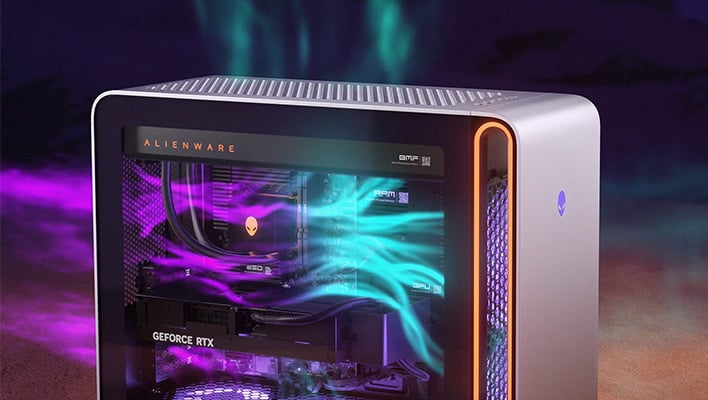 Closeup render of the airflow in the Alienware Area-51.