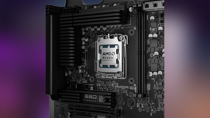 Alieneware Area-51 motherboard with a Ryzen 9 9950X3D2 processor (render).