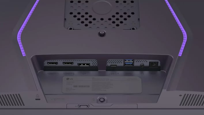 LG UltraGear Evo AI GM9 ports.