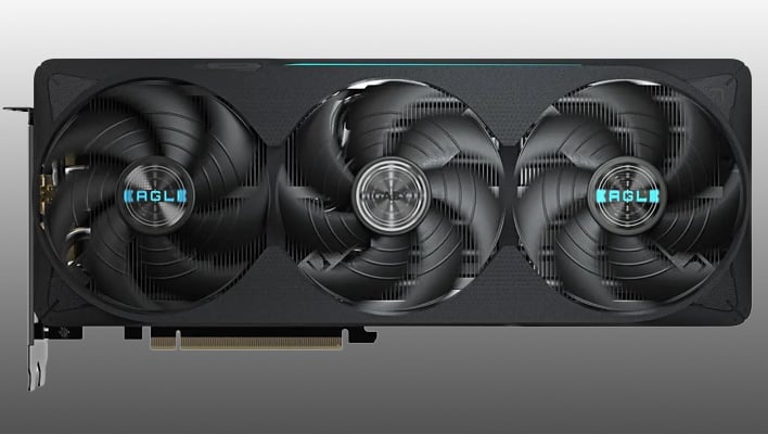 Gigabyte GeForce RTX 5070 Ti on a gray gradient background.