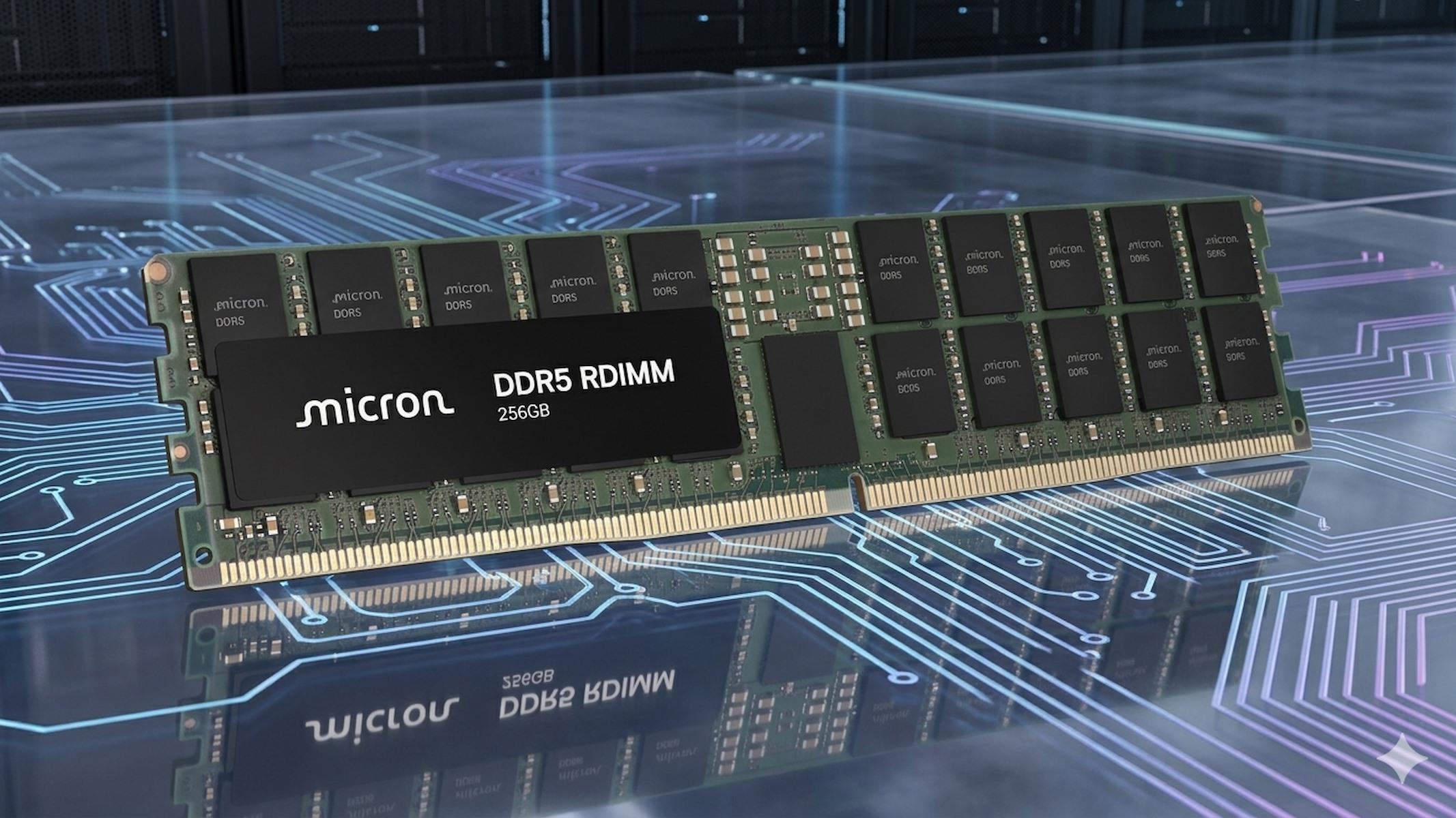 Micron Samples 256GB DDR5 RDIMMs With Blistering 9200 MT/s Speeds