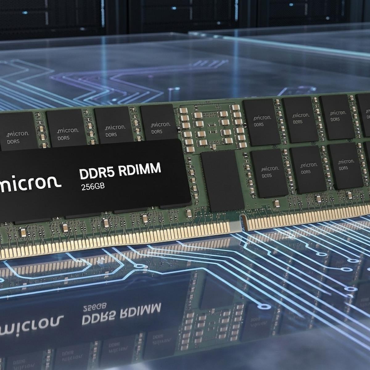 Micron Samples 256GB DDR5 RDIMMs With Blistering 9200 MT/s Speeds