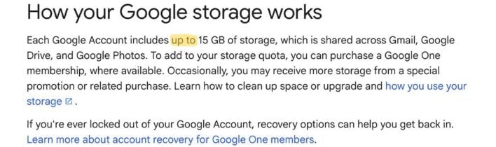 google account storage support page1