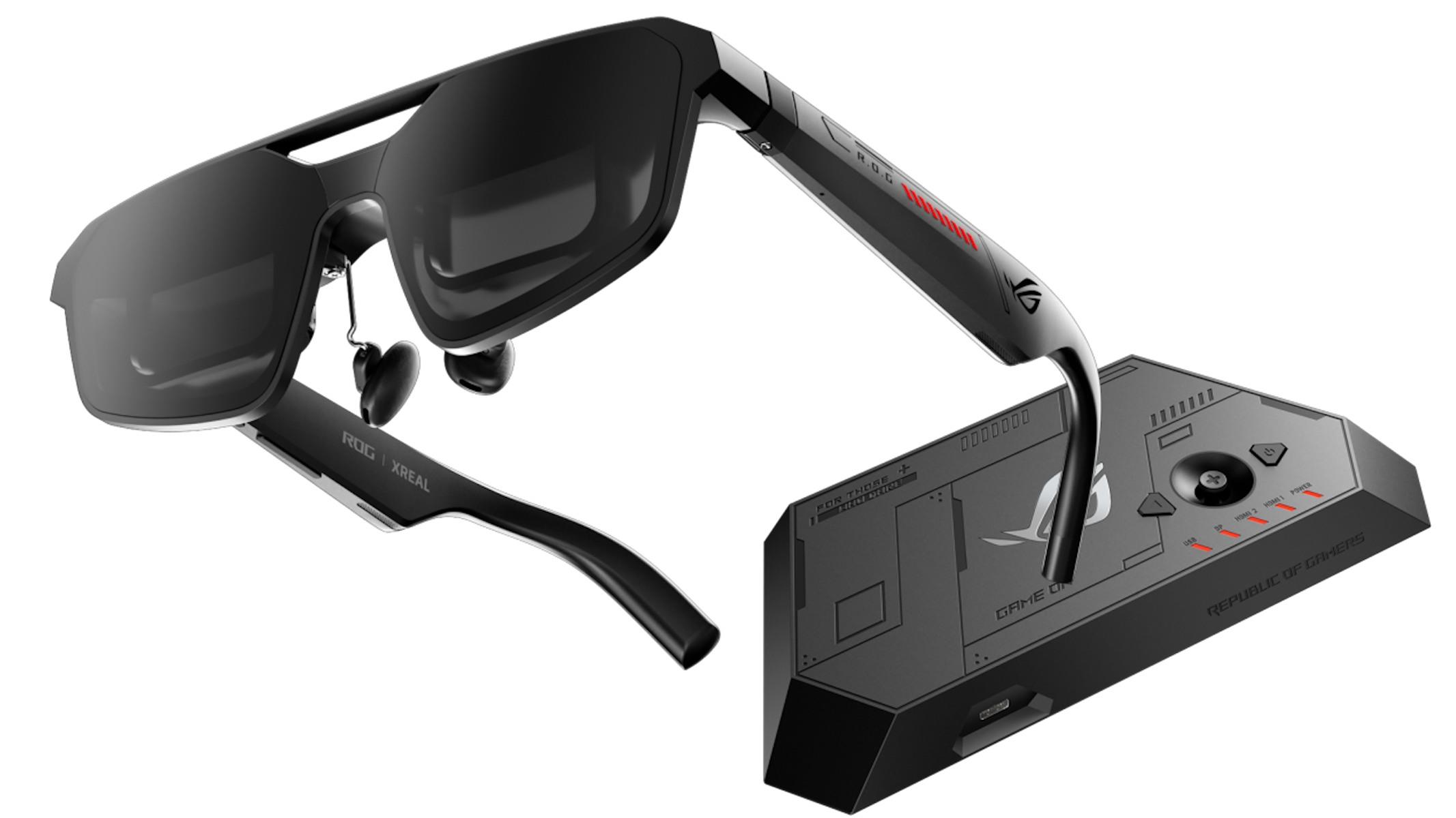 ASUS ROG XREAL R1 240Hz Micro OLED Gaming AR Glasses Open for