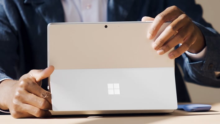 Back view of Microsoft's Surface Pro for Business.