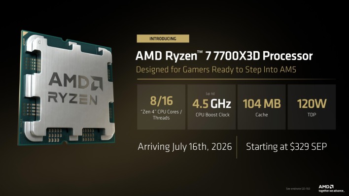 3 ryzen 7 7700x3d processor