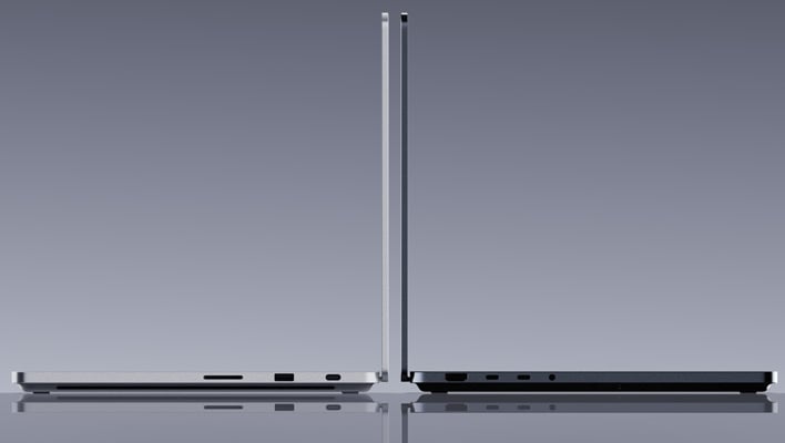 Side views of Microsoft's Surface Laptop Ultra.