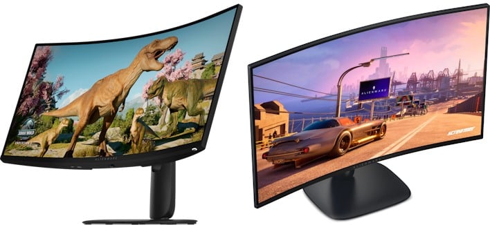 two alienware budget gaming monitors