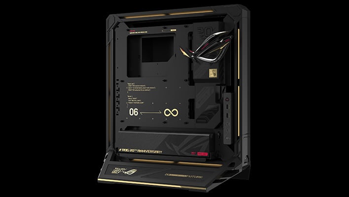Angled side render of the ASUS ROG NUC 16 Edition 20 mini PC.