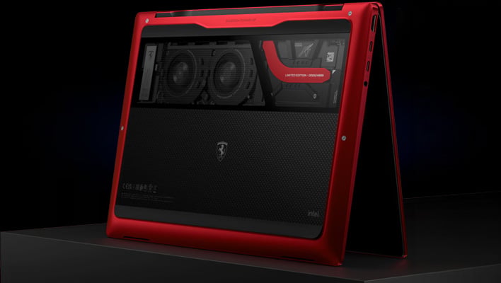HP Limited Edition Scuderia Ferrari laptop (bottom render).