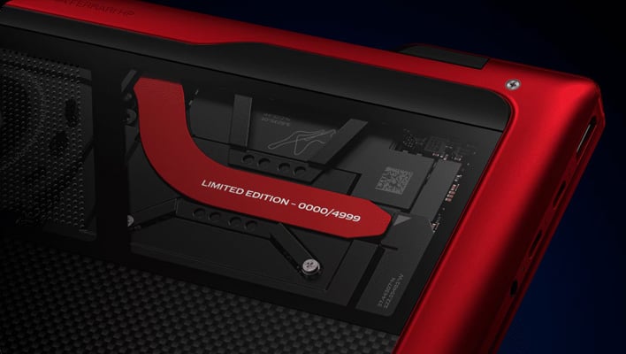 Render of the serialized heat pipe on HP's Scuderia Ferrari laptop.