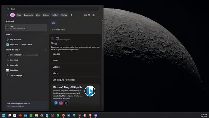 bing windows 11 search
