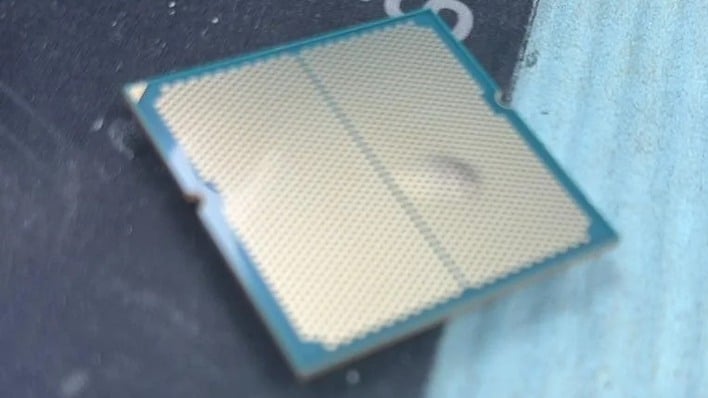 cpu bulged blurry photo
