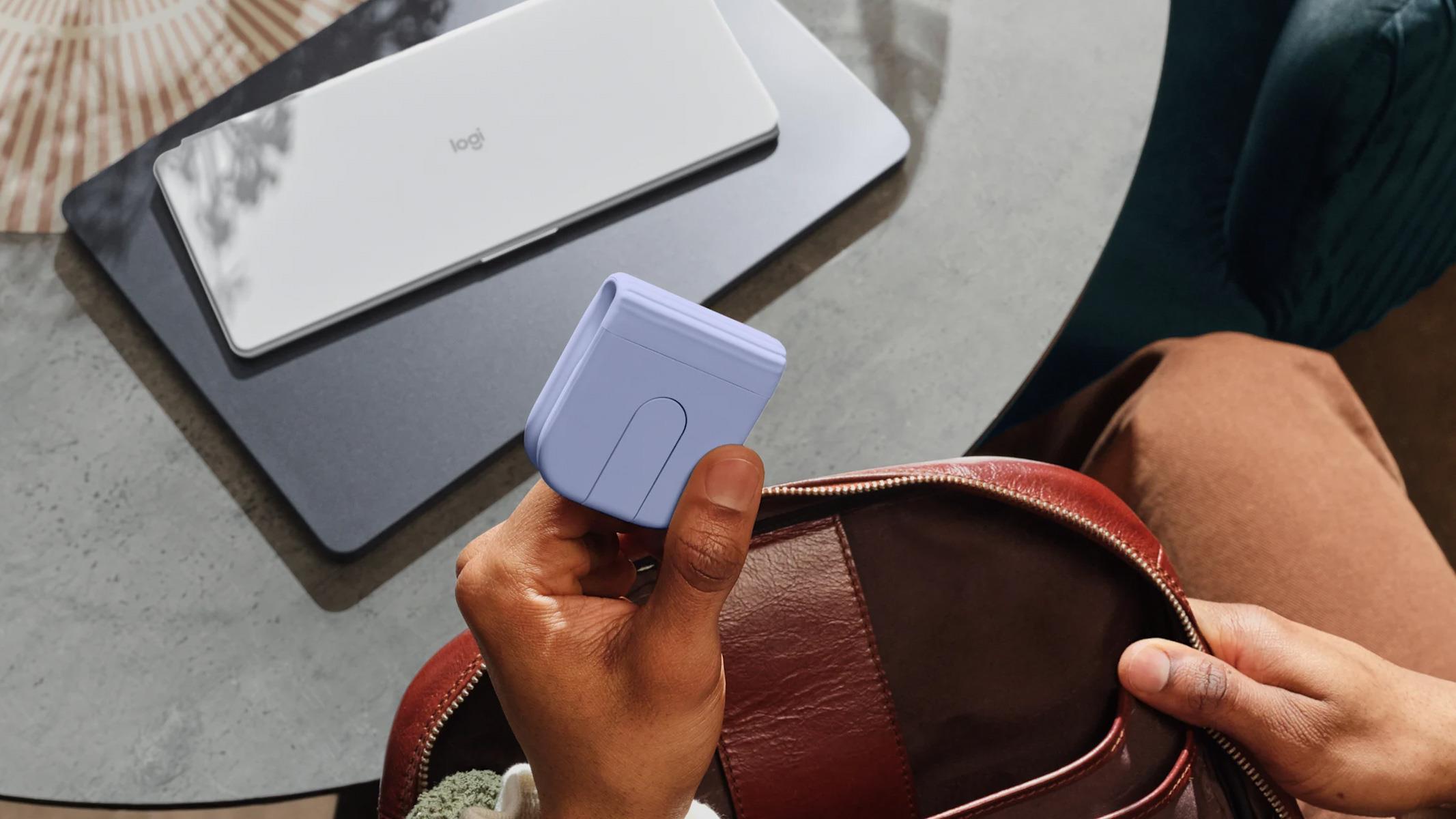 Logitech Mobi Fold Travel Mouse With On-Device AI Folds Shut Like A Flip ...