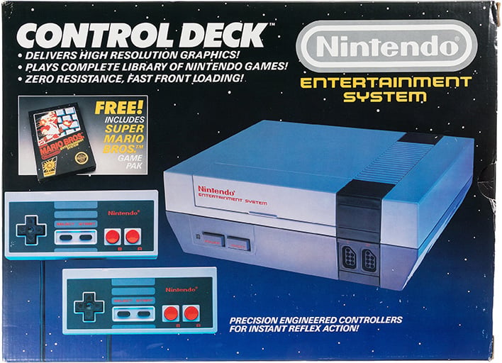 NES Control Deck console (retail box) from 1986.